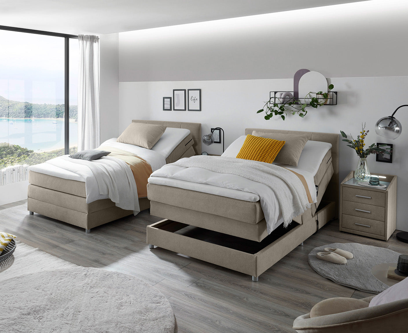 Toulouse B Boxspringbett 120 x 200 cm, inkl. Motor