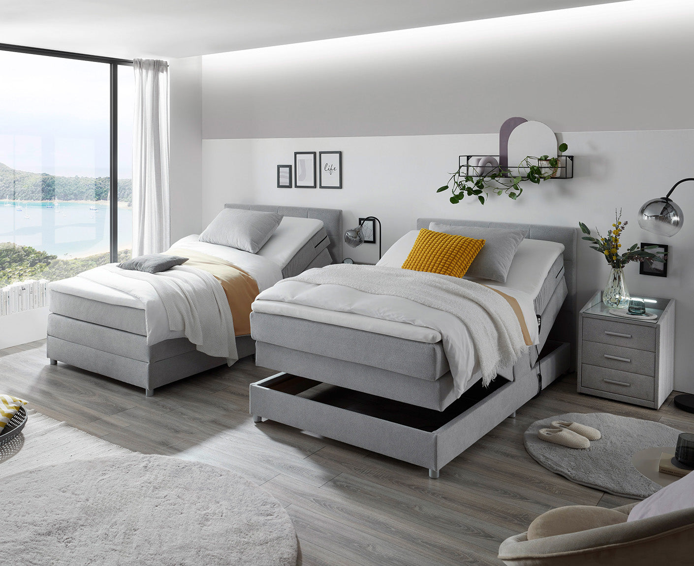 Toulouse B Boxspringbett 120 x 200 cm, inkl. Motor