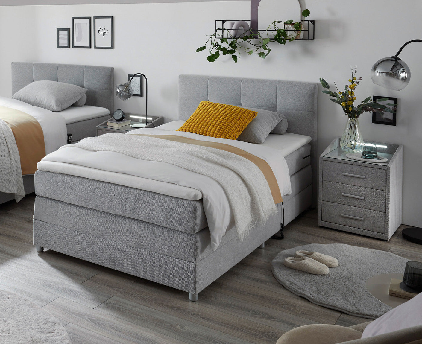 Toulouse B Boxspringbett 120 x 200 cm, inkl. Motor