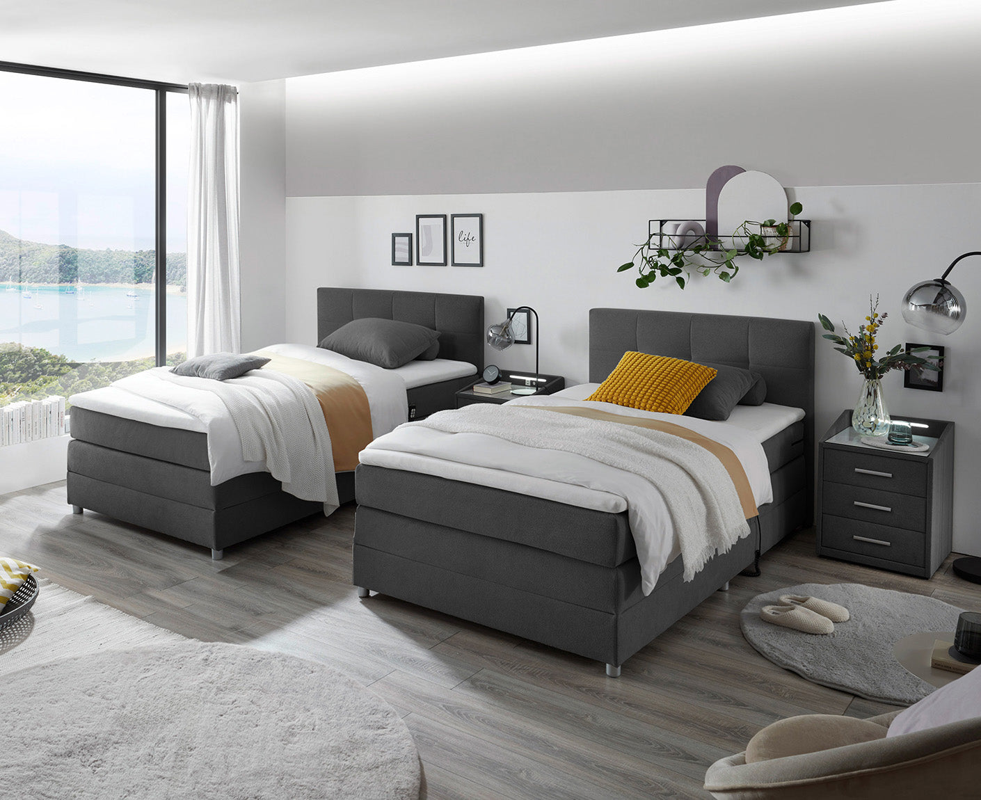 Toulouse B Boxspringbett 120 x 200 cm, inkl. Motor