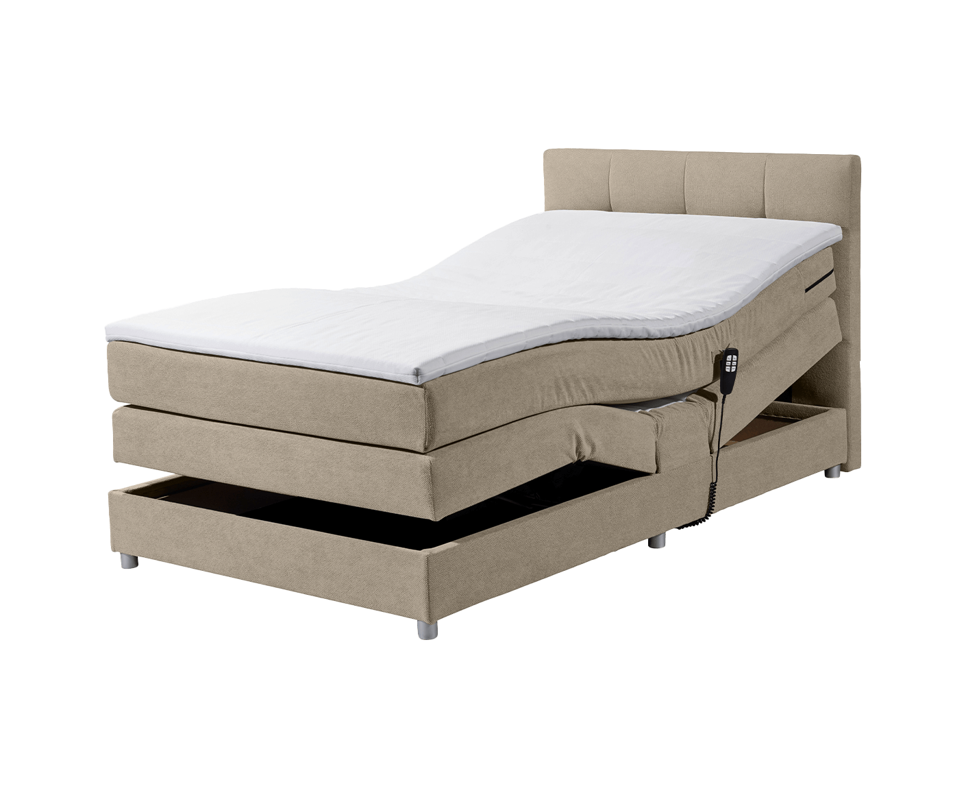 Toulouse B Boxspringbett 120 x 200 cm, inkl. Motor