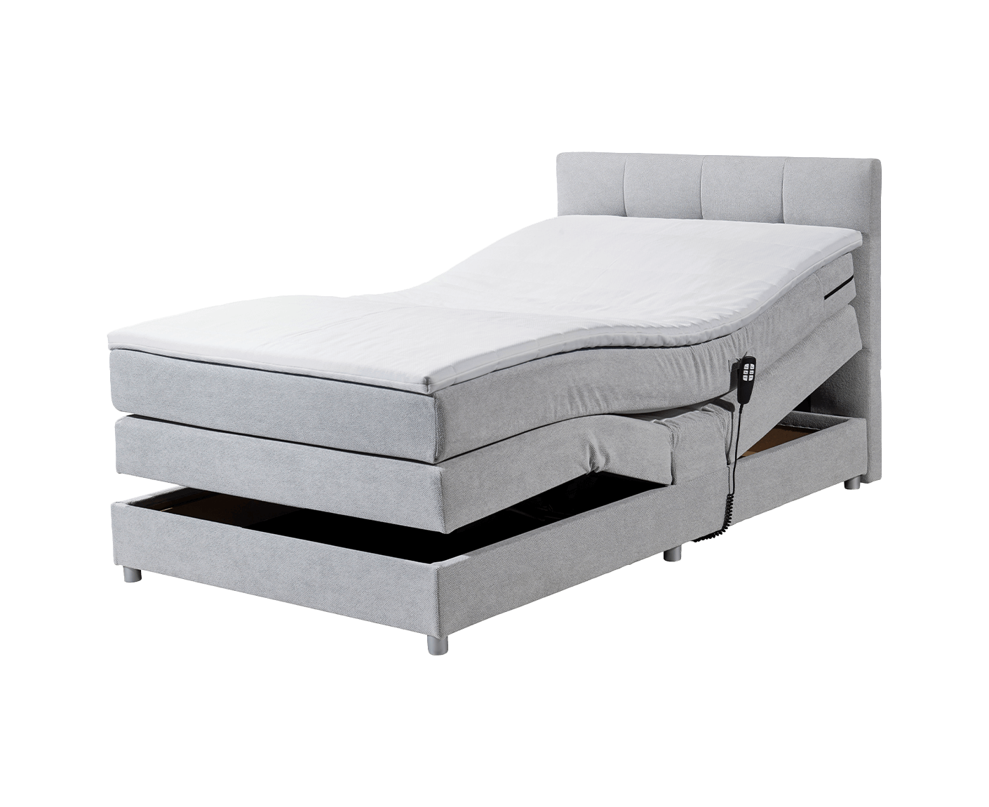 Toulouse B Boxspringbett 120 x 200 cm, inkl. Motor