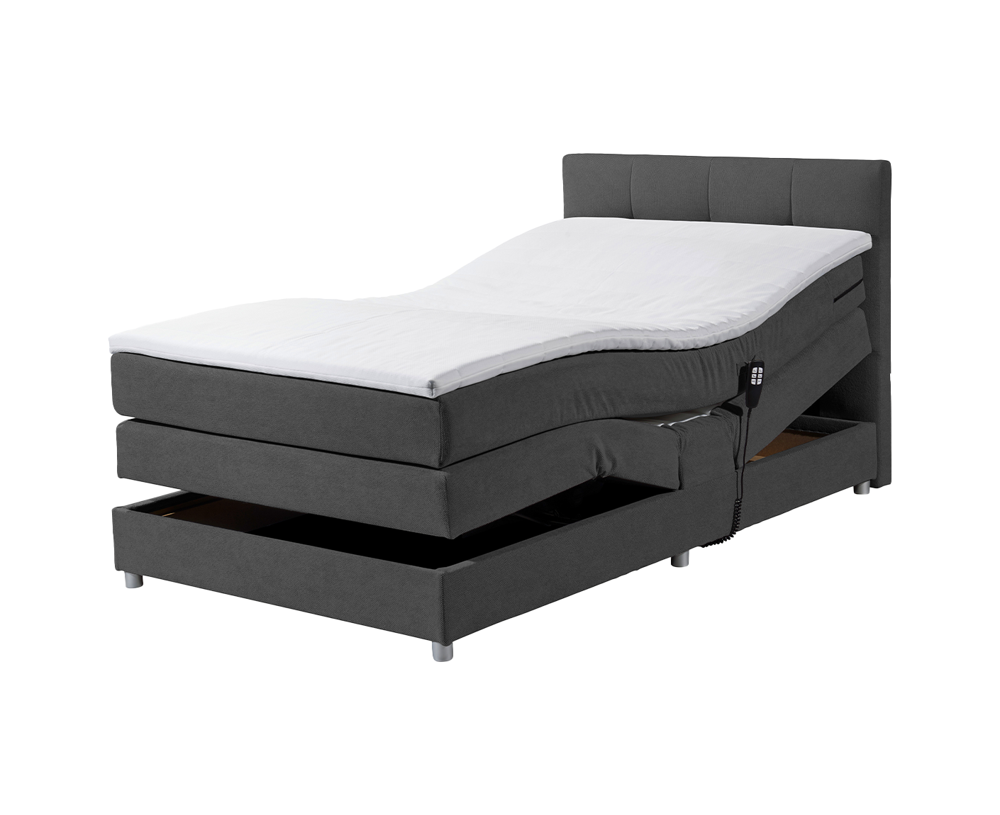 Toulouse B Boxspringbett 120 x 200 cm, inkl. Motor