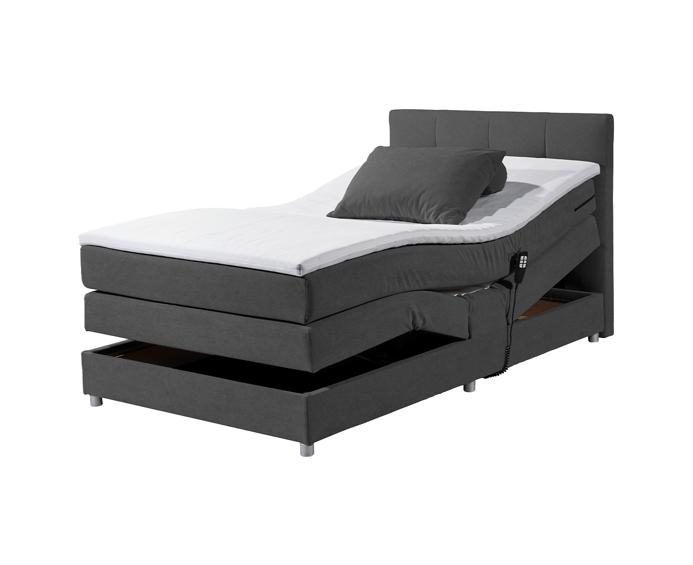Toulouse B Boxspringbett 120 x 200 cm, inkl. Motor