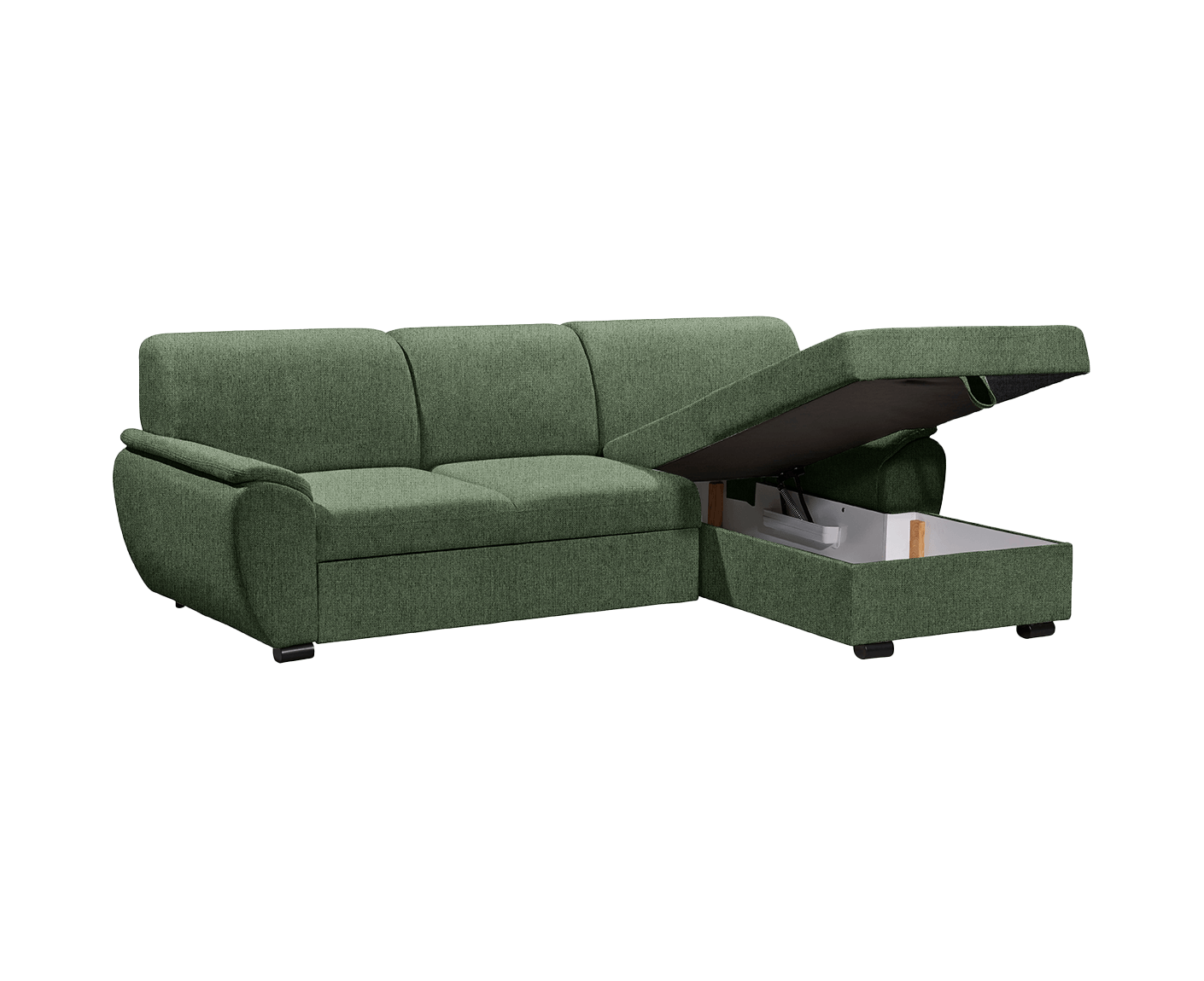 Ulm Ecksofa 250 x 175 cm, mit Schlaffunktion & Bettkasten