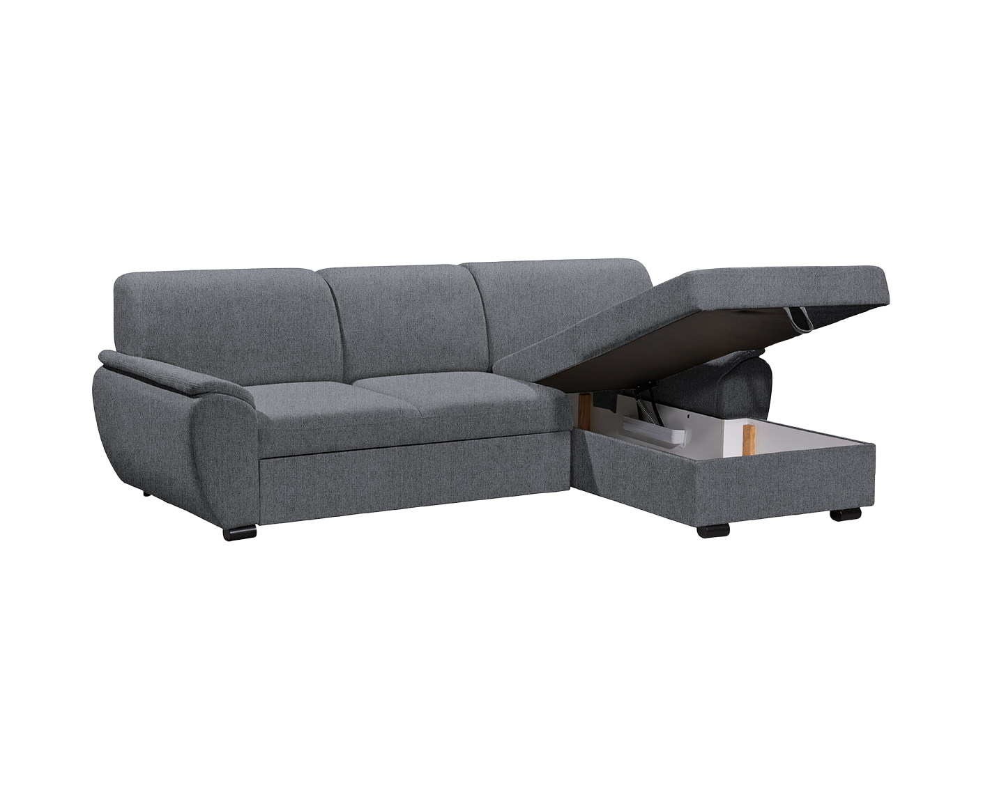 Ulm Ecksofa 250 x 175 cm, mit Schlaffunktion & Bettkasten