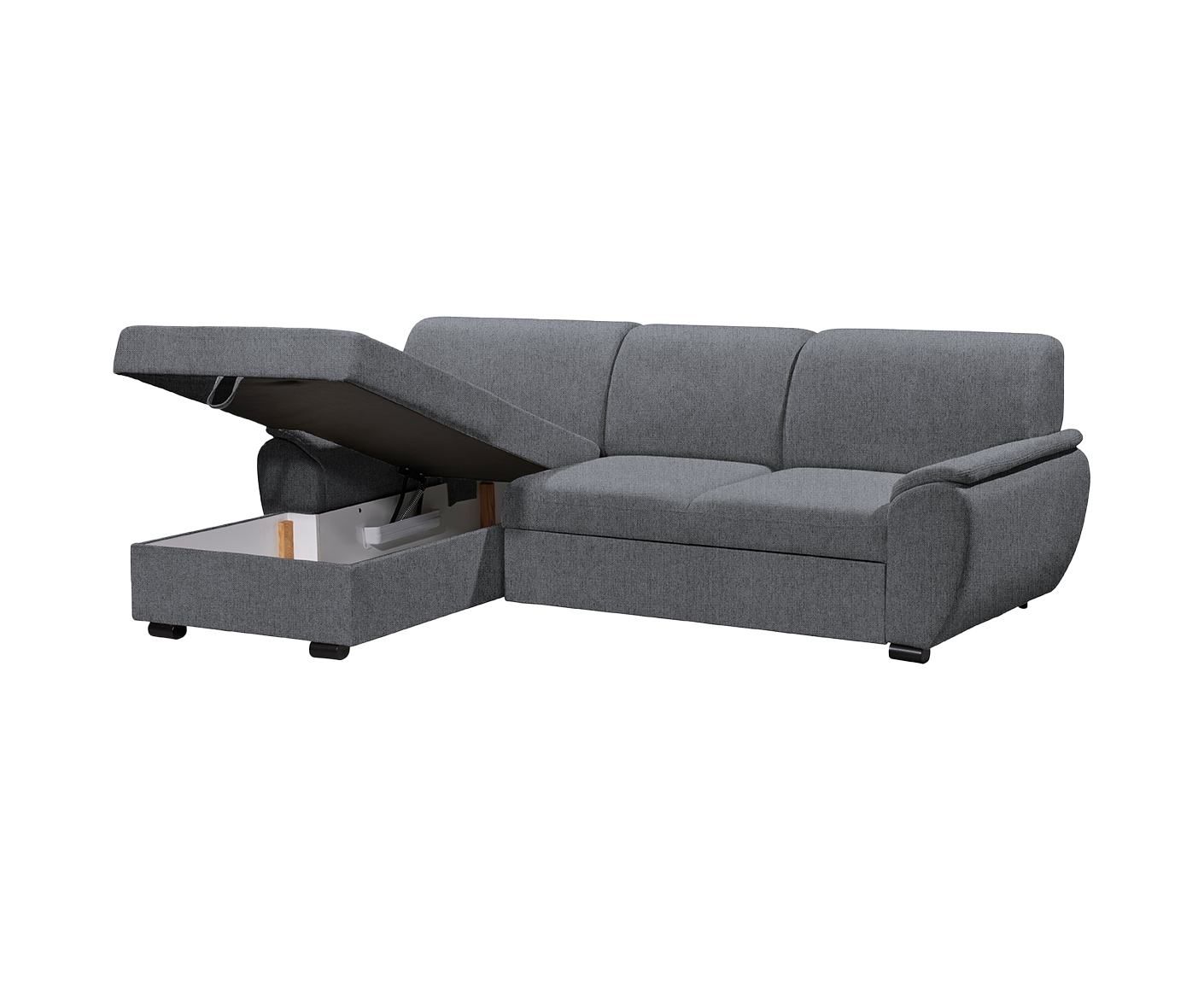 Ulm Ecksofa 250 x 175 cm, mit Schlaffunktion & Bettkasten