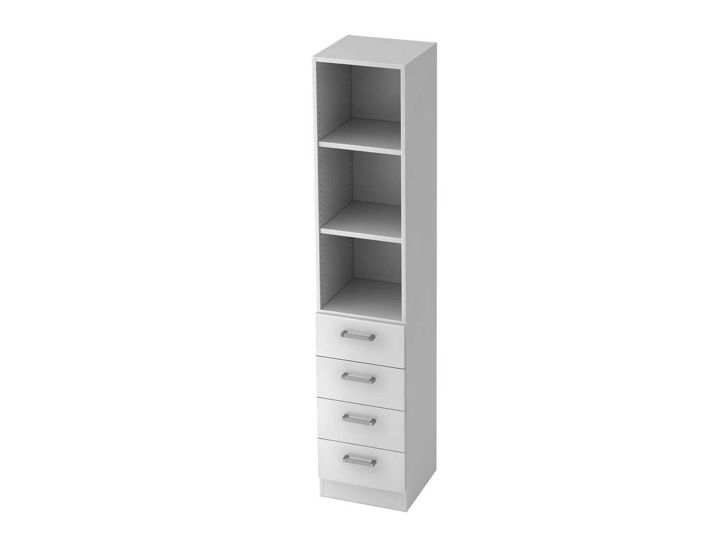 Texas Pro Solid Schubkastenschrank 5OH 40cm Weiß
