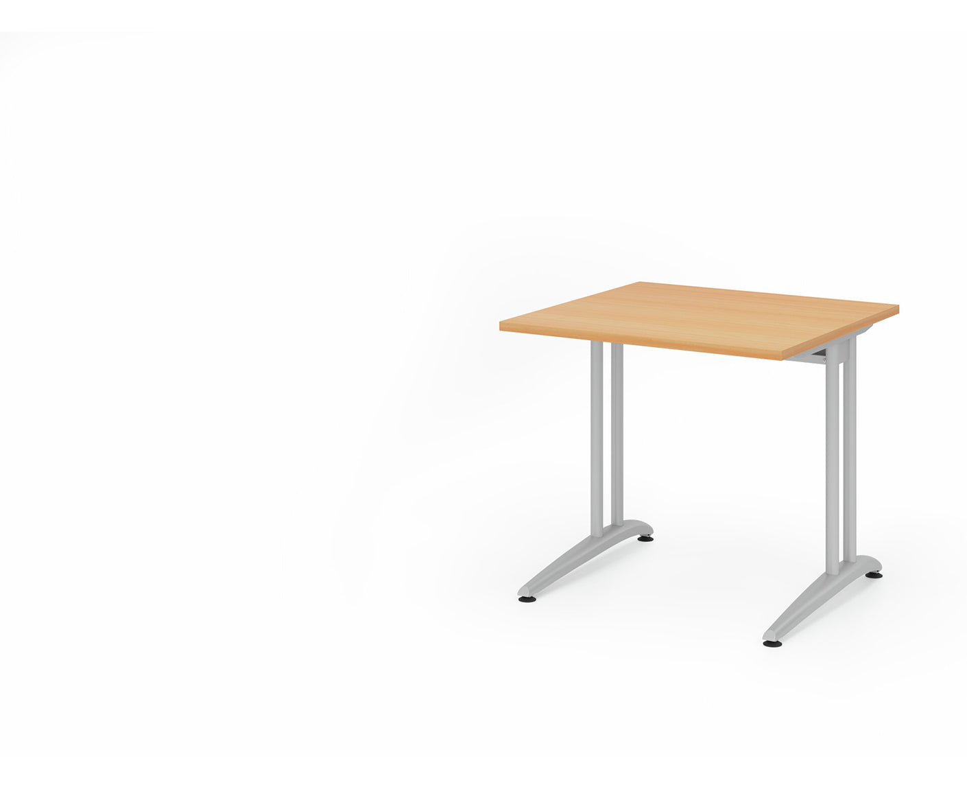 Schreibtisch B-Serie | C-Fuß | inkl. Kabelwanne