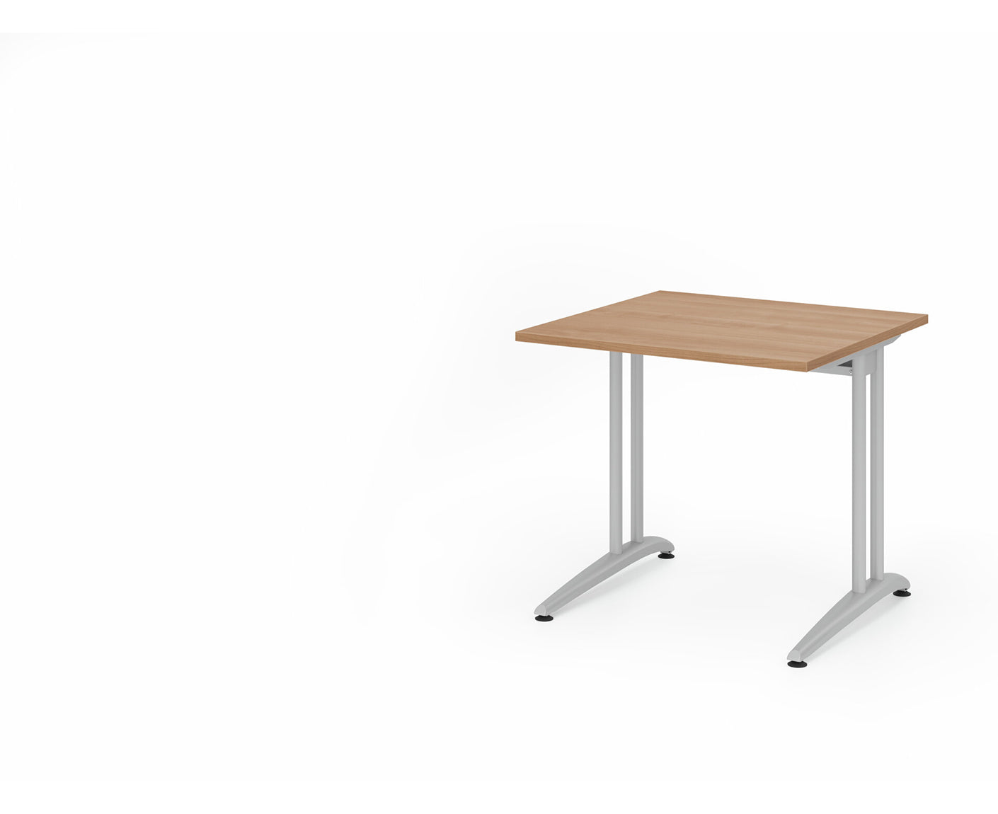 Schreibtisch B-Serie | C-Fuß | inkl. Kabelwanne