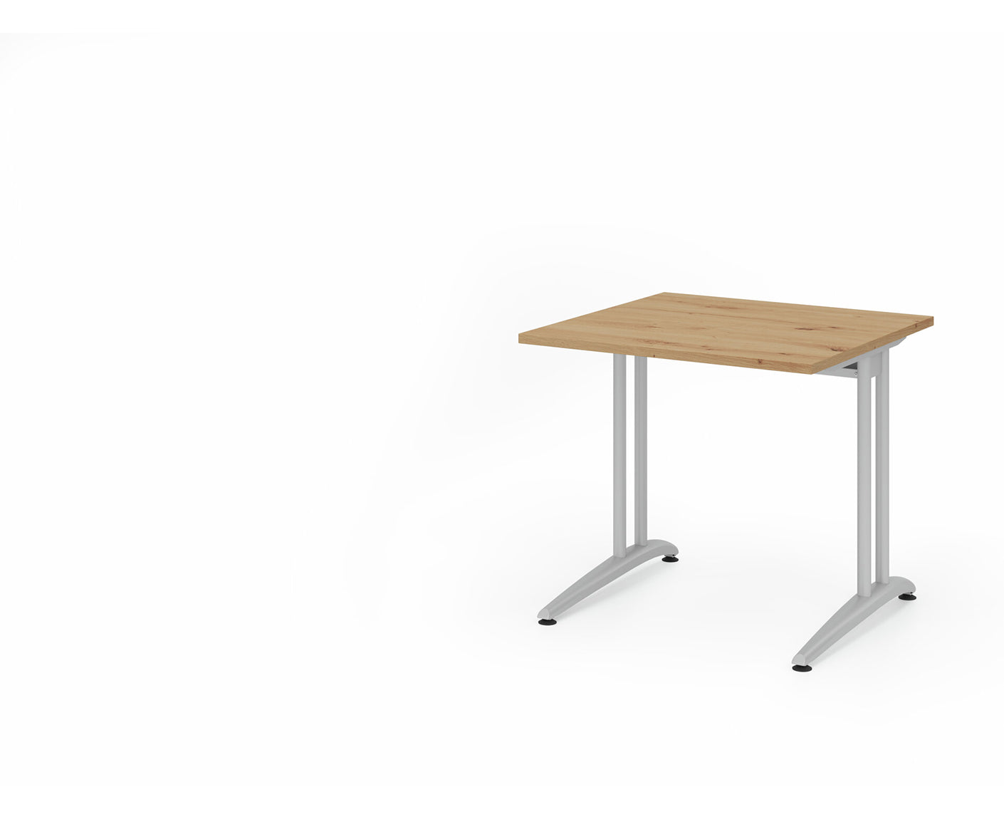 Schreibtisch B-Serie | C-Fuß | inkl. Kabelwanne