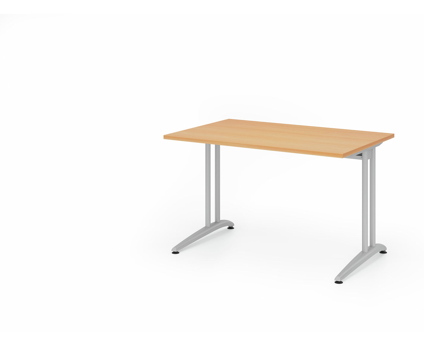 Schreibtisch B-Serie | C-Fuß | inkl. Kabelwanne
