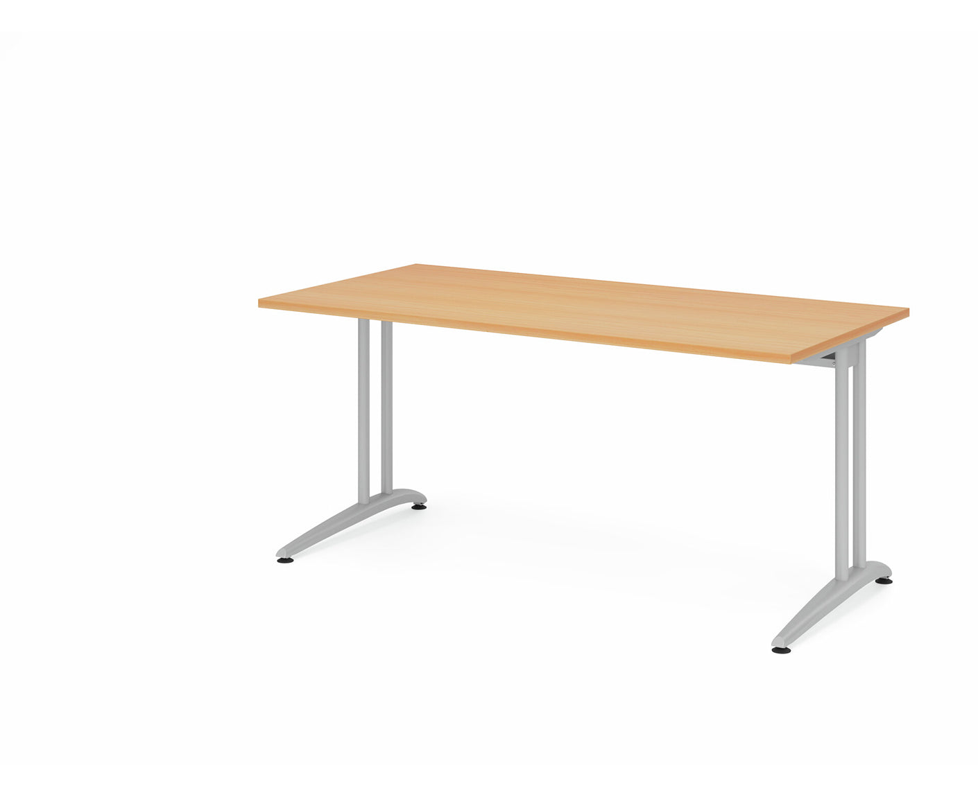 Schreibtisch B-Serie | C-Fuß | inkl. Kabelwanne