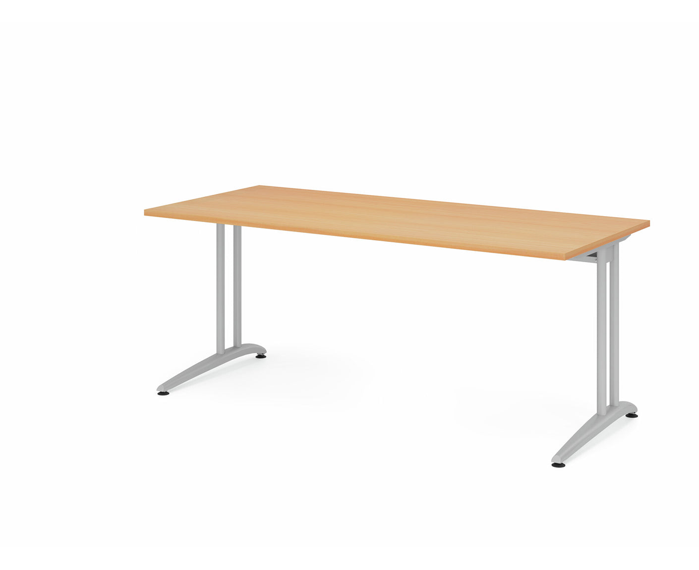 Schreibtisch B-Serie | C-Fuß | inkl. Kabelwanne