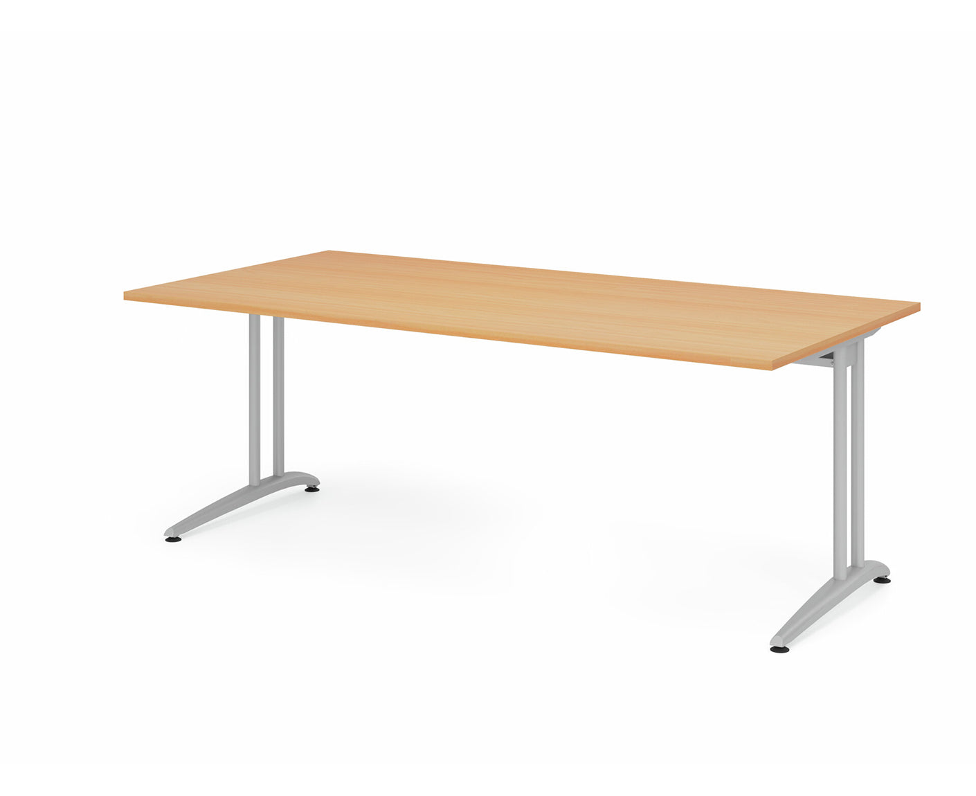 Schreibtisch B-Serie | C-Fuß | inkl. Kabelwanne