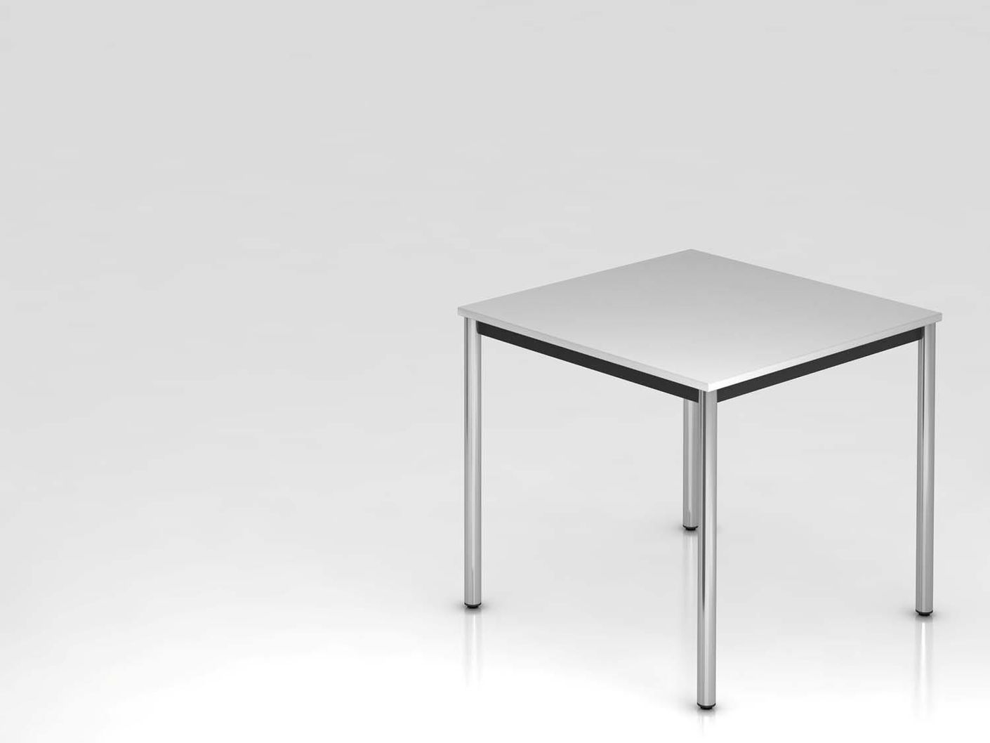 Denver D-Serie Besprechungstisch 80 x 80 cm Grau