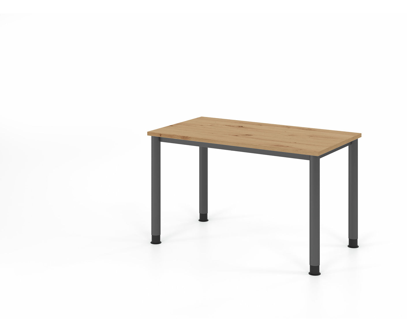 Mini-Office Schreibtisch H-Serie | 67 cm tief | 4-Fuß | höheneinstellbar | extrem stabil