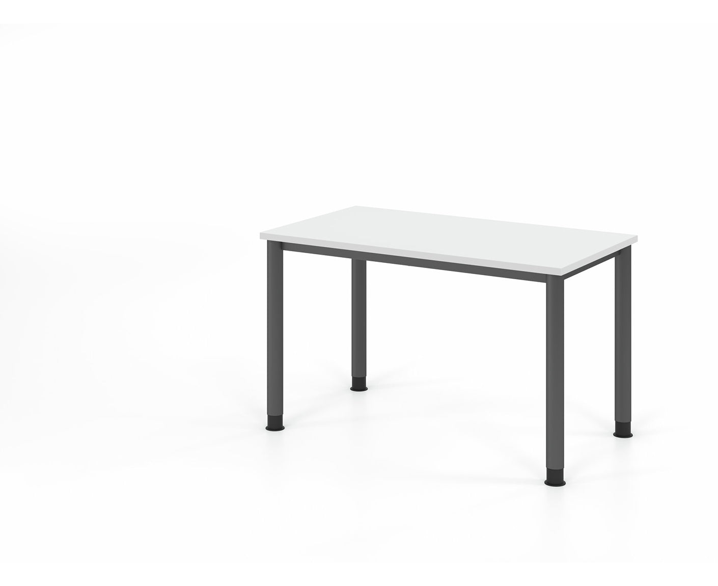 Mini-Office Schreibtisch H-Serie | 67 cm tief | 4-Fuß | höheneinstellbar | extrem stabil