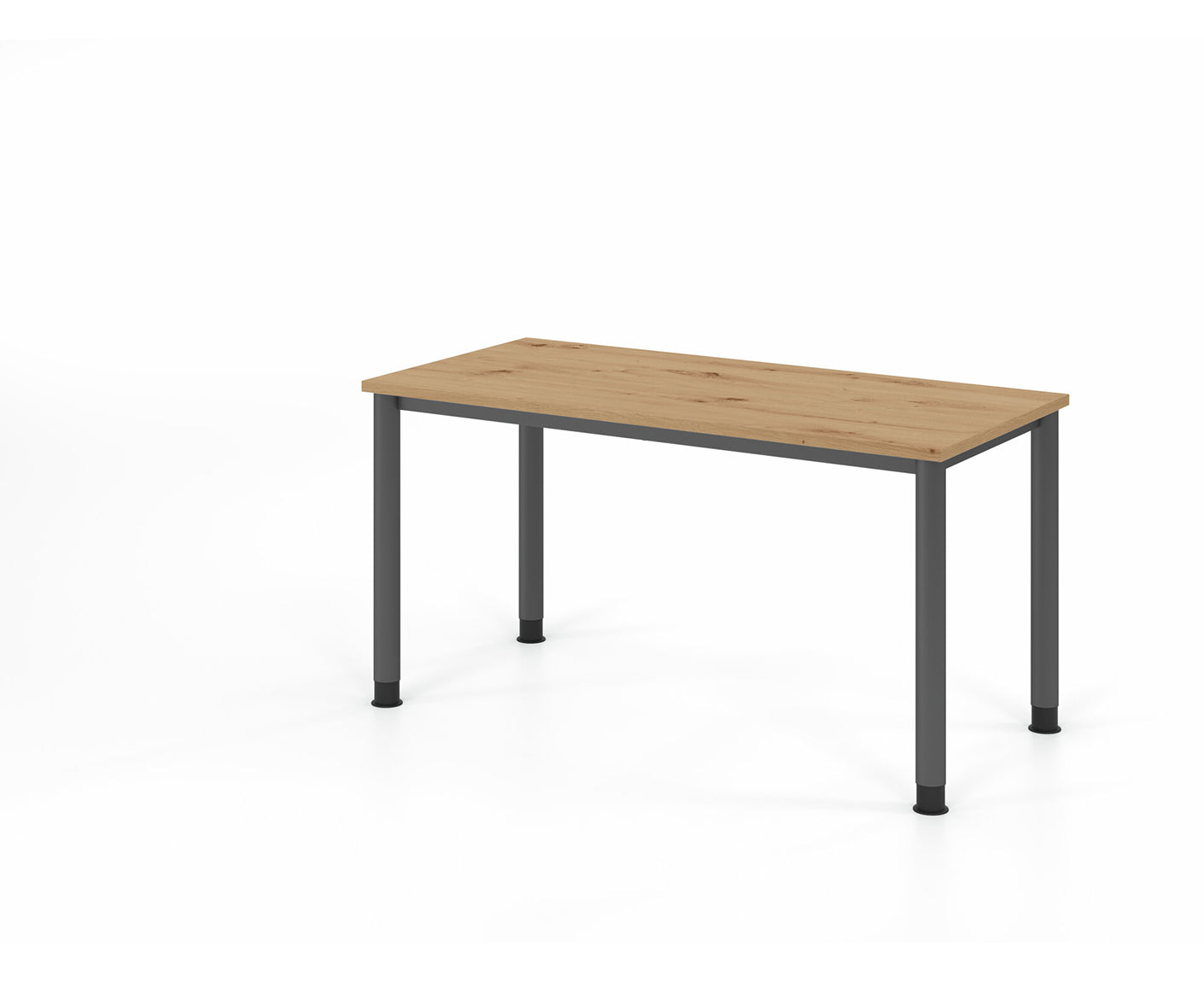 Mini-Office Schreibtisch H-Serie | 67 cm tief | 4-Fuß | höheneinstellbar | extrem stabil