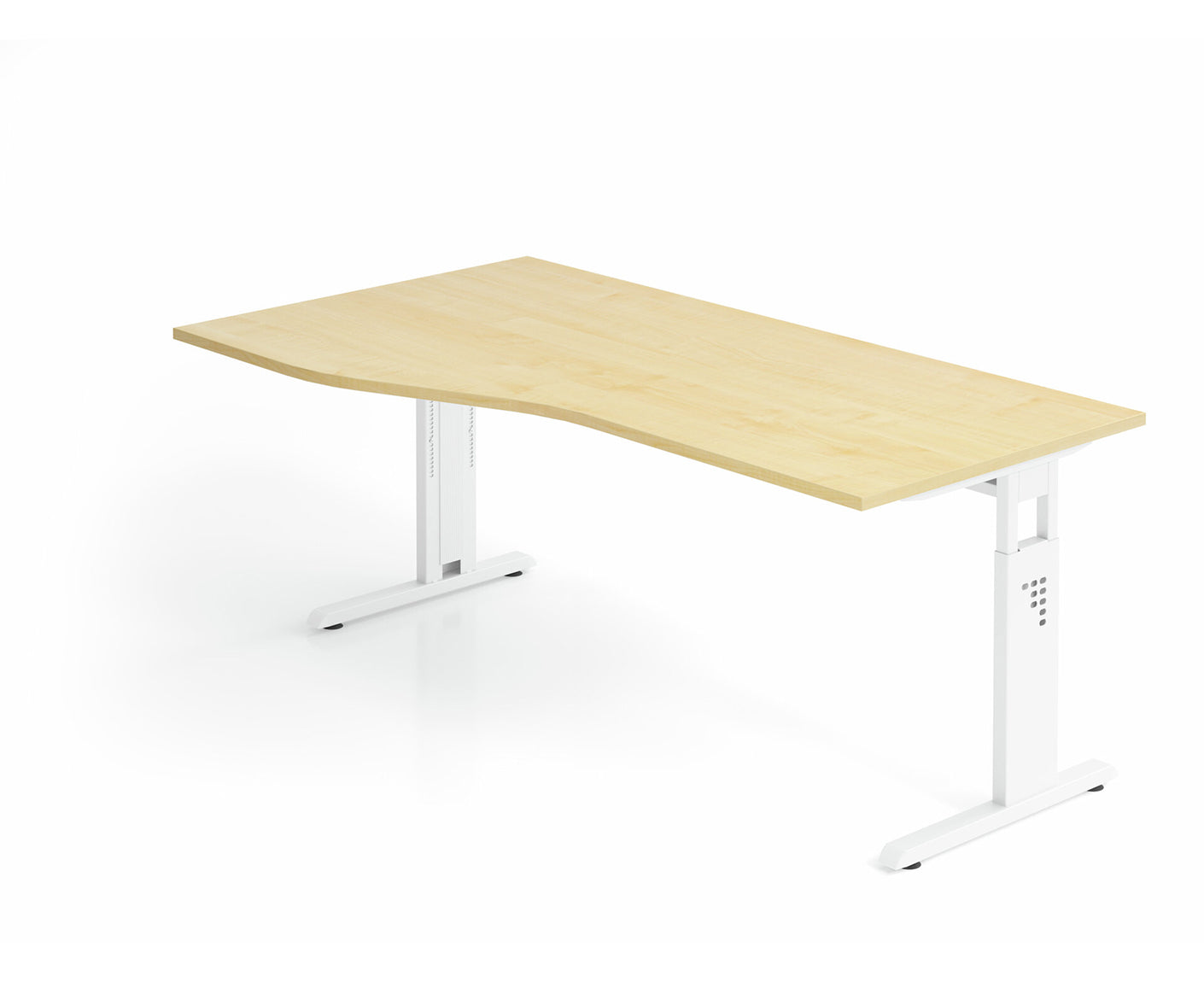 Freiformtisch O-Serie | inkl. Kabelwanne | C-Fuß | höheneinstellbar