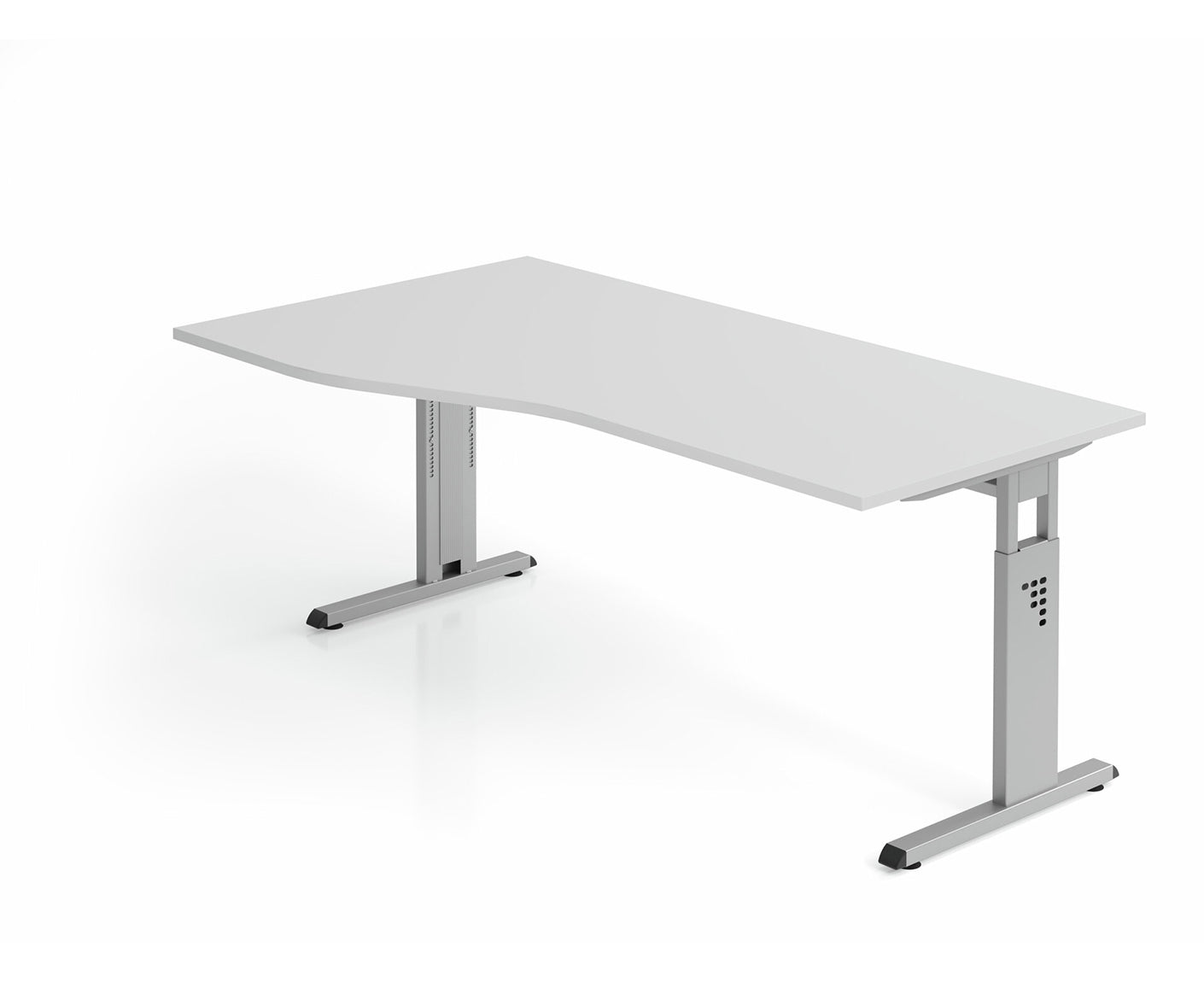 Freiformtisch O-Serie | inkl. Kabelwanne | C-Fuß | höheneinstellbar