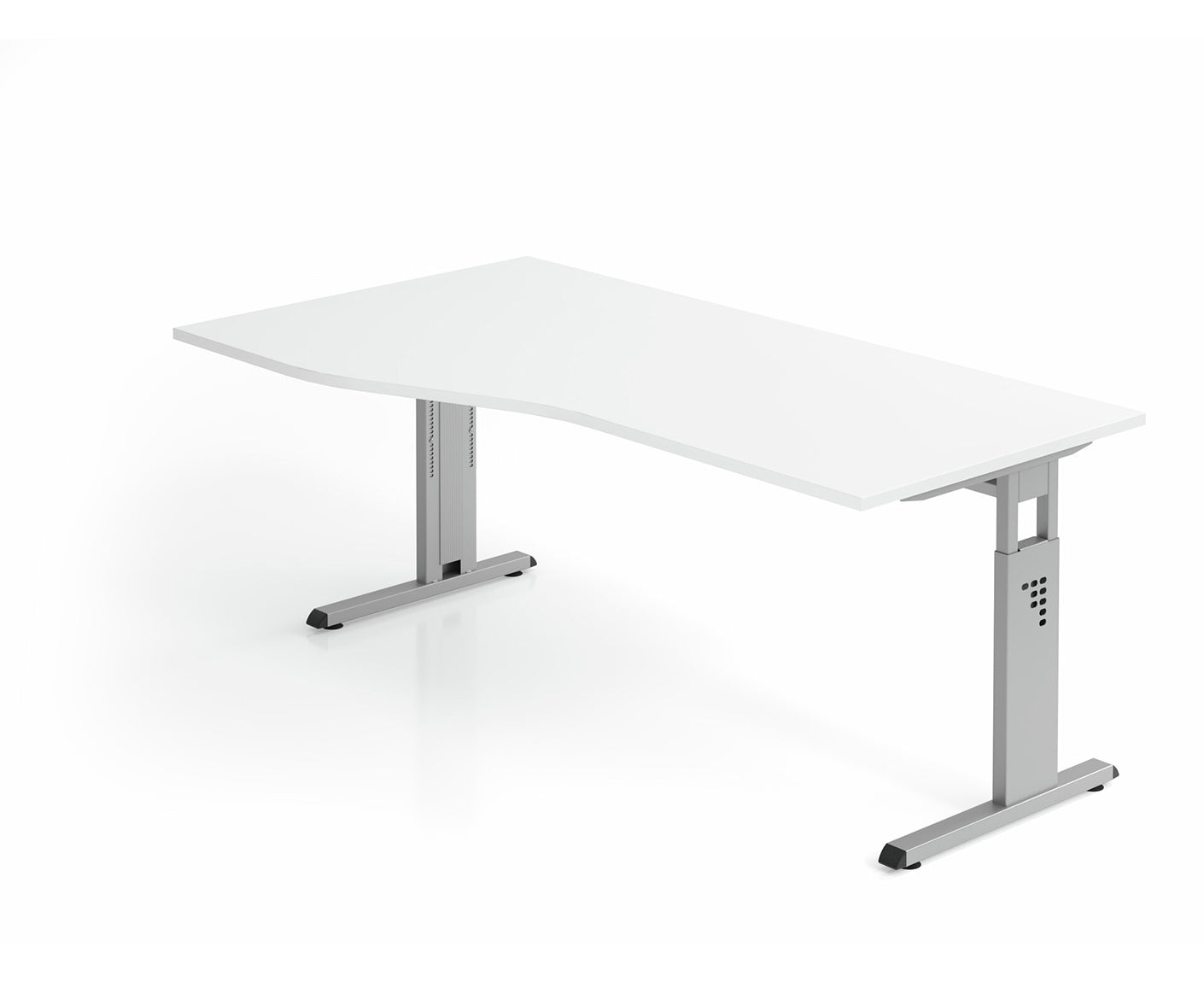 Freiformtisch O-Serie | inkl. Kabelwanne | C-Fuß | höheneinstellbar