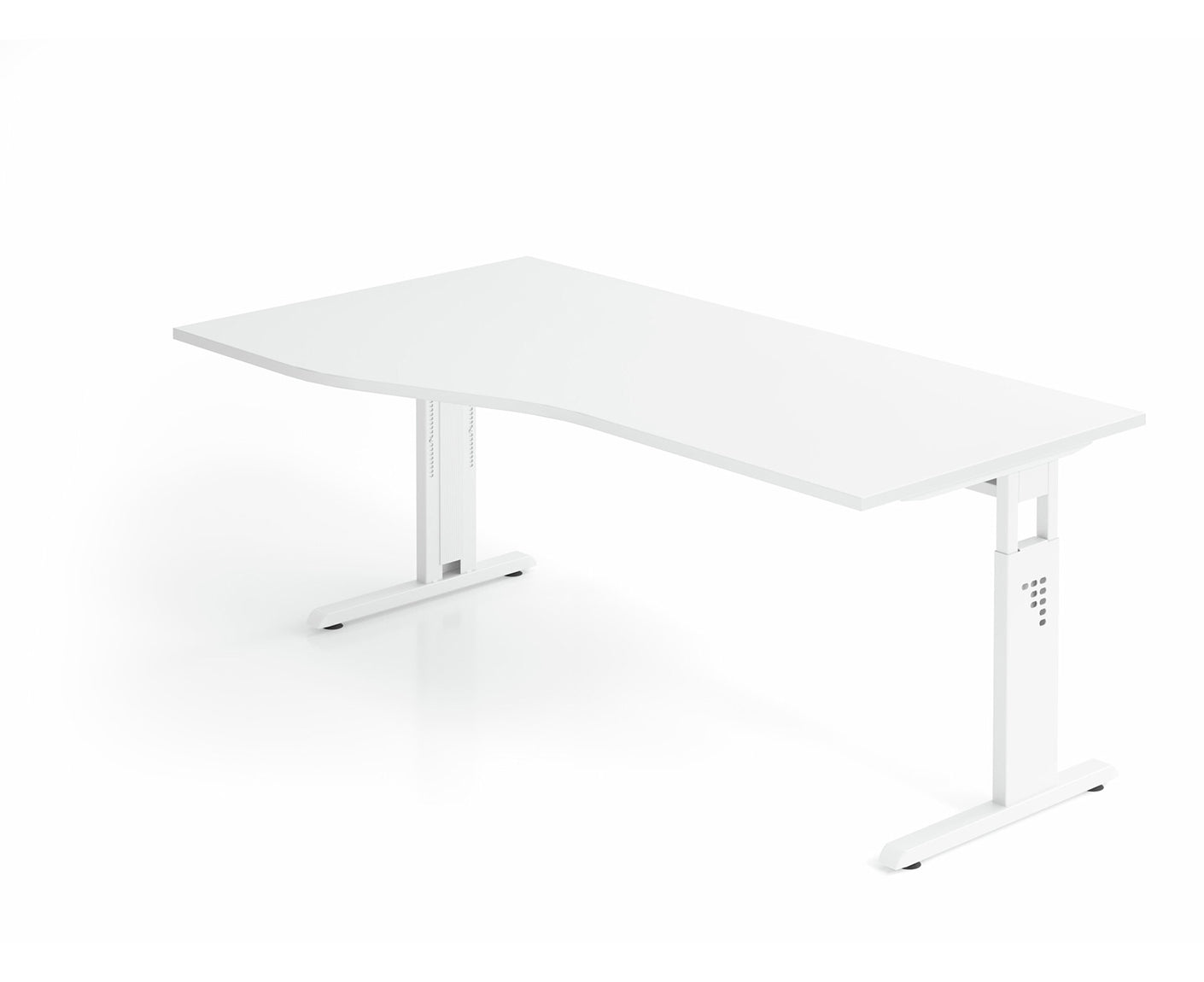 Freiformtisch O-Serie | inkl. Kabelwanne | C-Fuß | höheneinstellbar