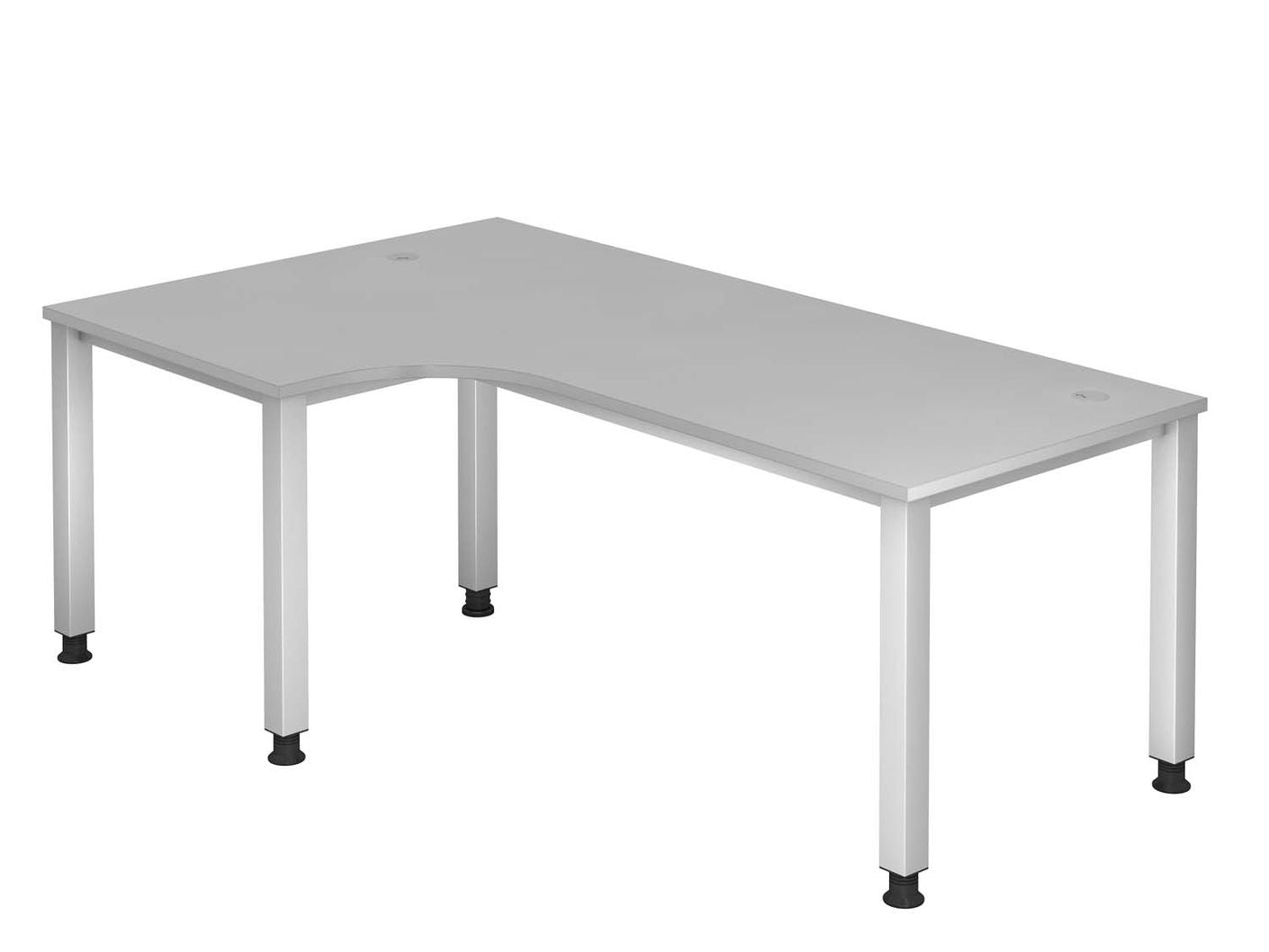 Quiney Q-Serie Eckschreibtisch Schreibtisch 200 x 120 cm, manuell höheneinstellbar