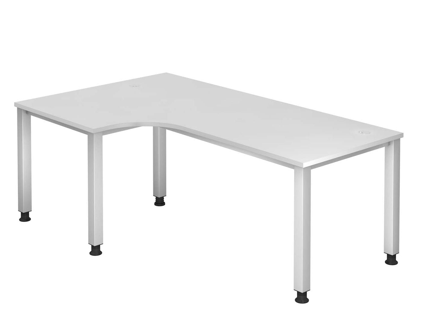 Quiney Q-Serie Eckschreibtisch Schreibtisch 200 x 120 cm, manuell höheneinstellbar