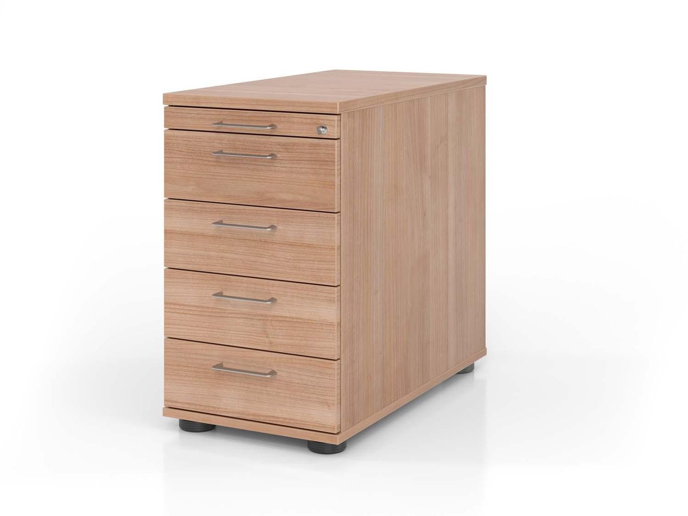 Texas Pro Solid Standcontainer mit 4 Schüben Nussbaum