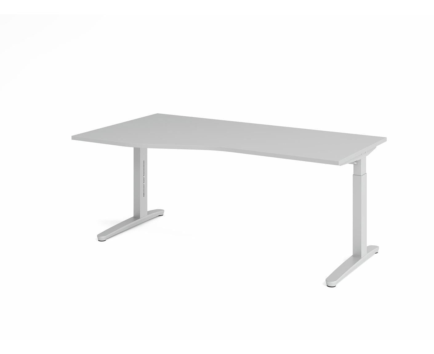 Freiformtisch XB-Serie | inkl. Kabelwanne | C-Fuß | höheneinstellbar