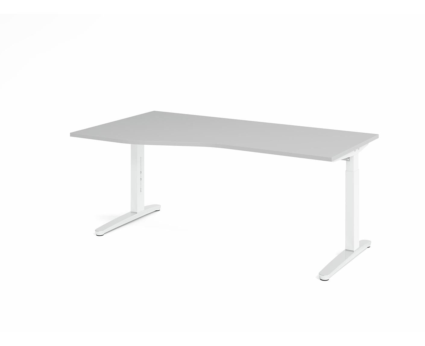 Freiformtisch XB-Serie | inkl. Kabelwanne | C-Fuß | höheneinstellbar