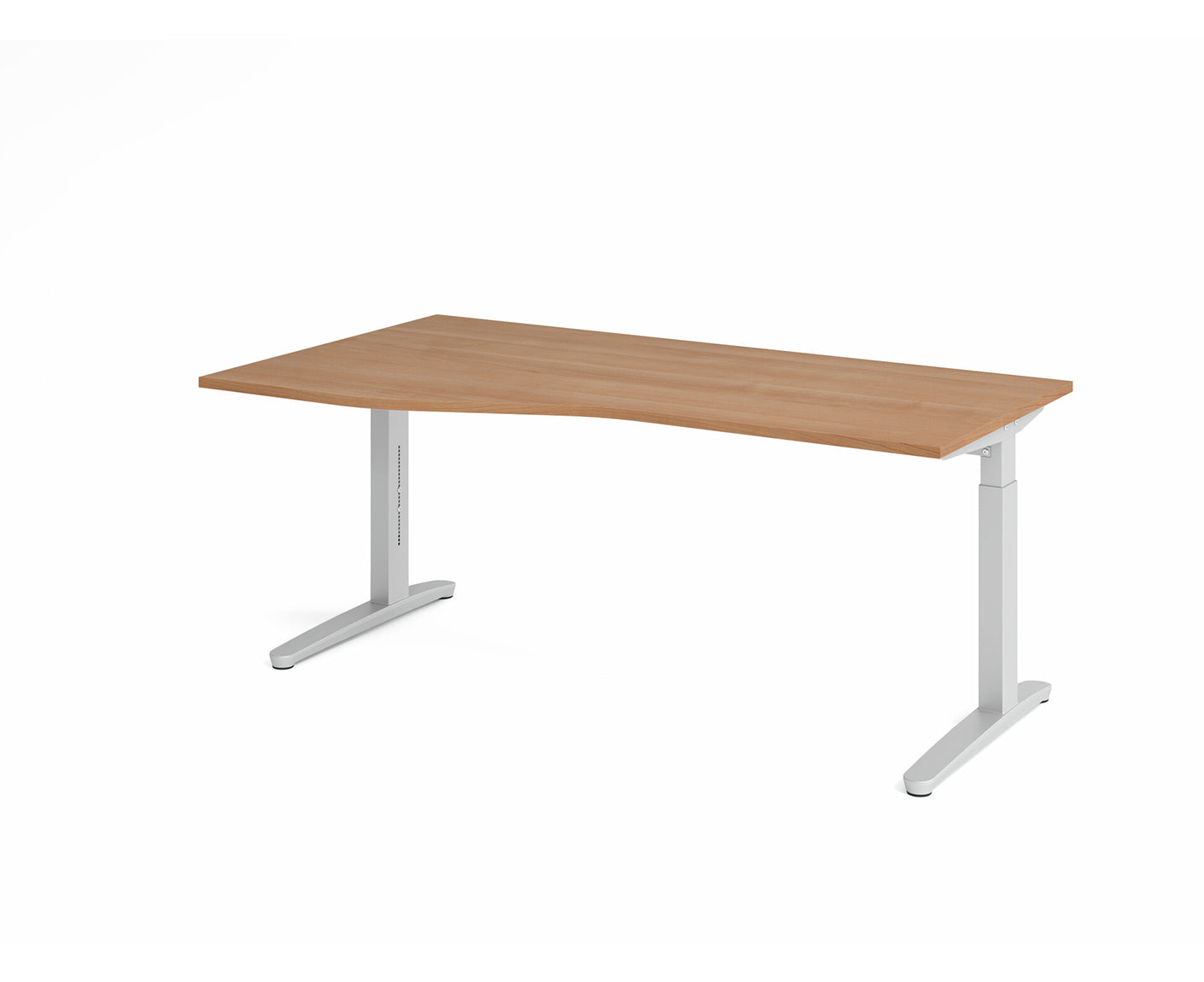 Freiformtisch XB-Serie | inkl. Kabelwanne | C-Fuß | höheneinstellbar