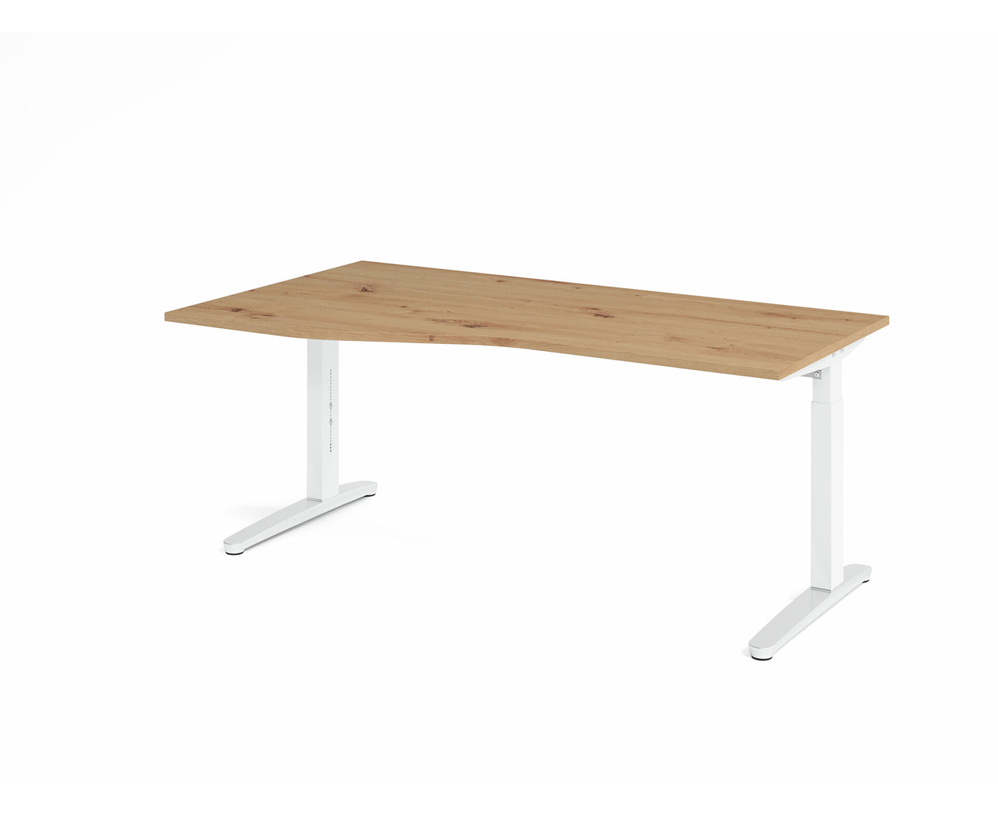 Freiformtisch XB-Serie | inkl. Kabelwanne | C-Fuß | höheneinstellbar
