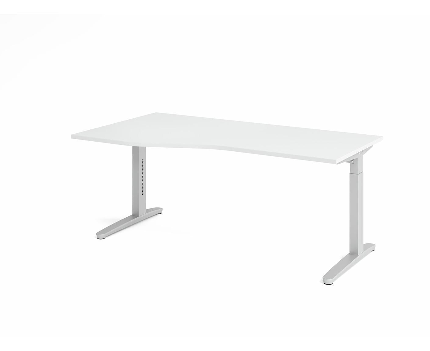 Freiformtisch XB-Serie | inkl. Kabelwanne | C-Fuß | höheneinstellbar