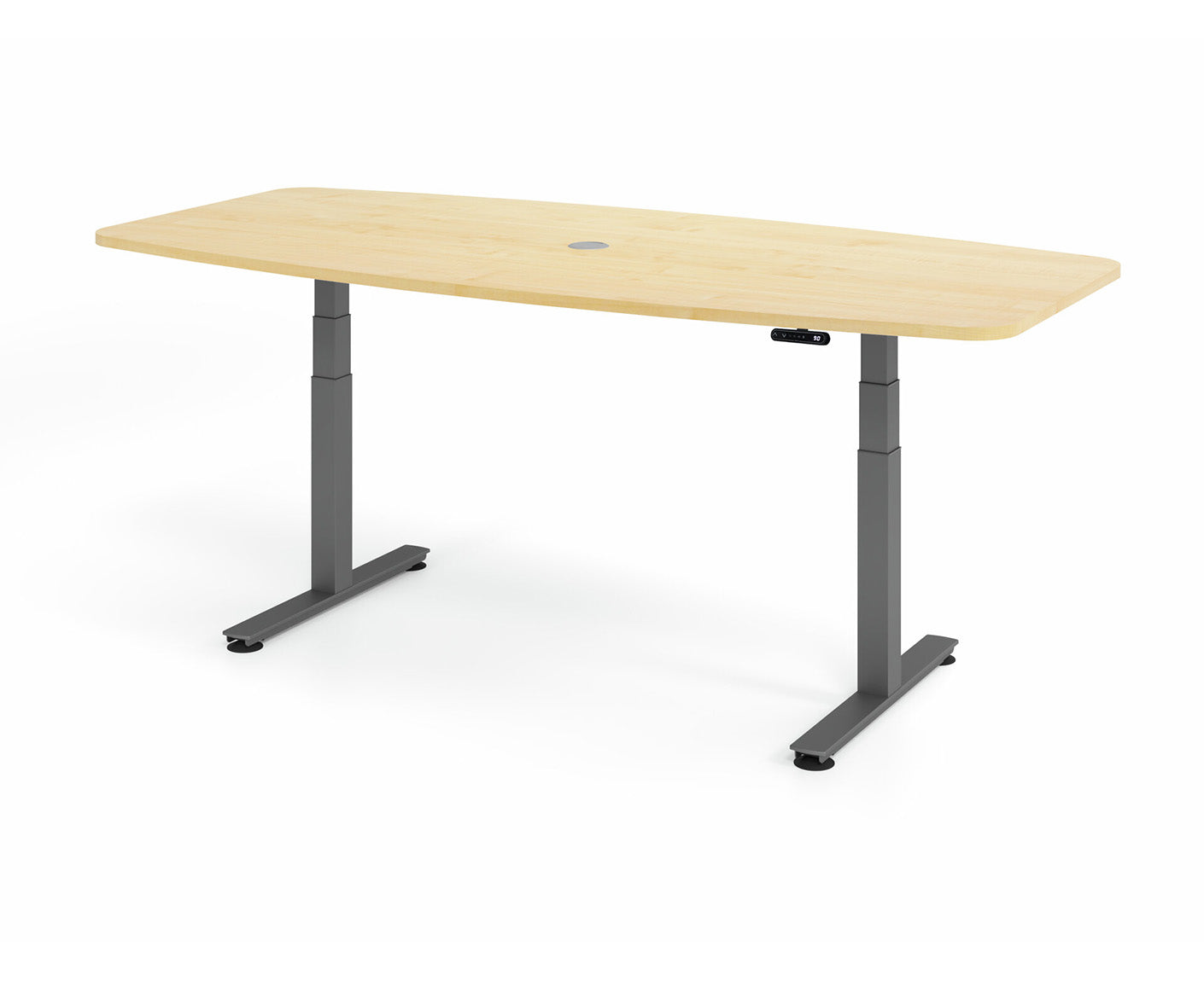 Konferenztisch Höhenverstellbar XDSM | 2-Motoren | 220 x 103 cm | elektrisch