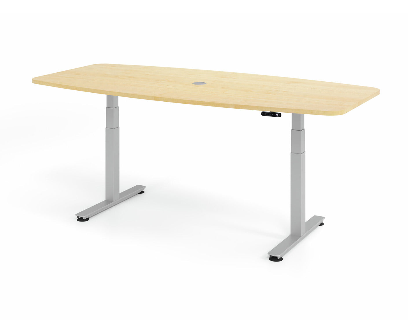 Konferenztisch Höhenverstellbar XDSM | 2-Motoren | 220 x 103 cm | elektrisch