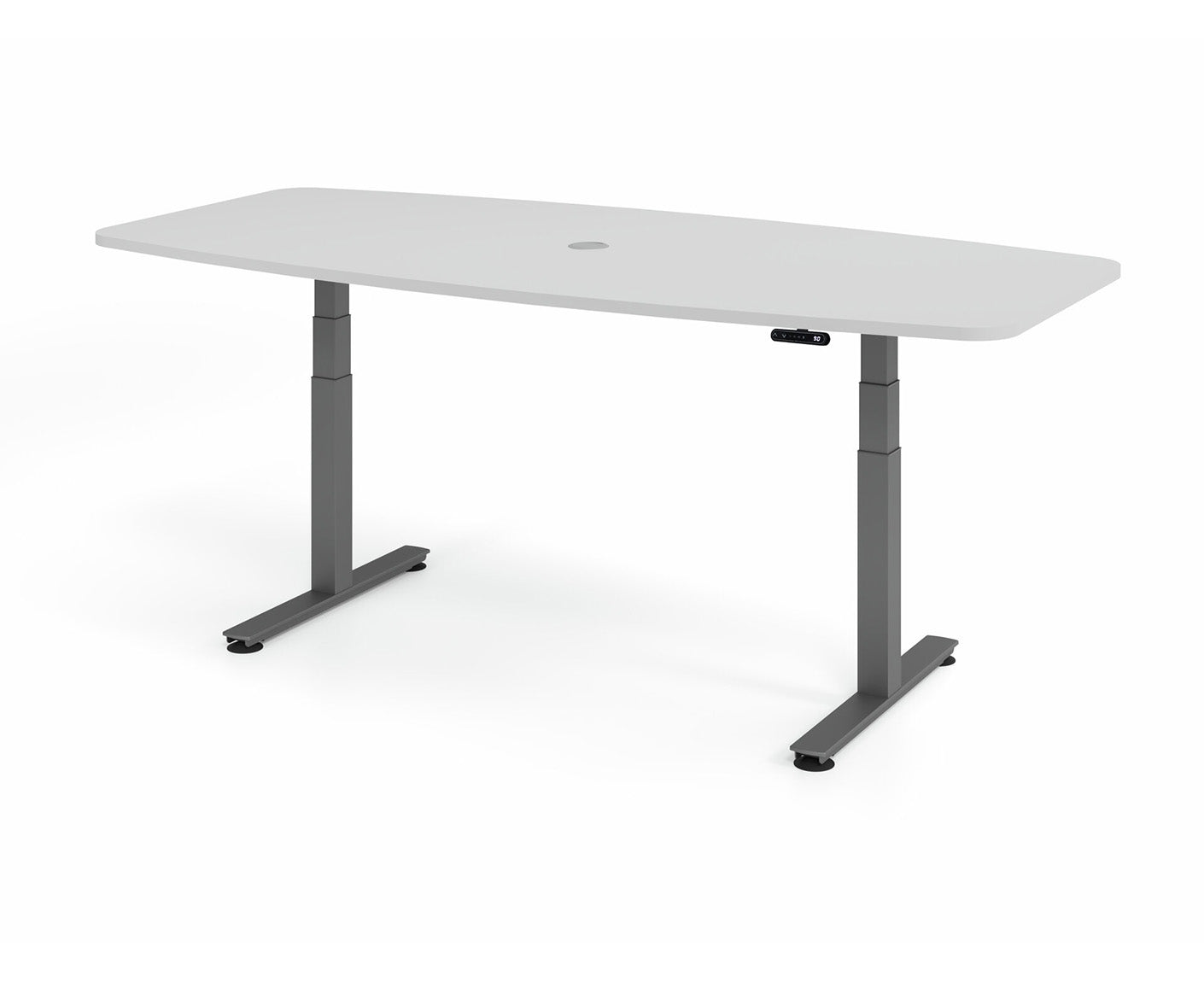 Konferenztisch Höhenverstellbar XDSM | 2-Motoren | 220 x 103 cm | elektrisch