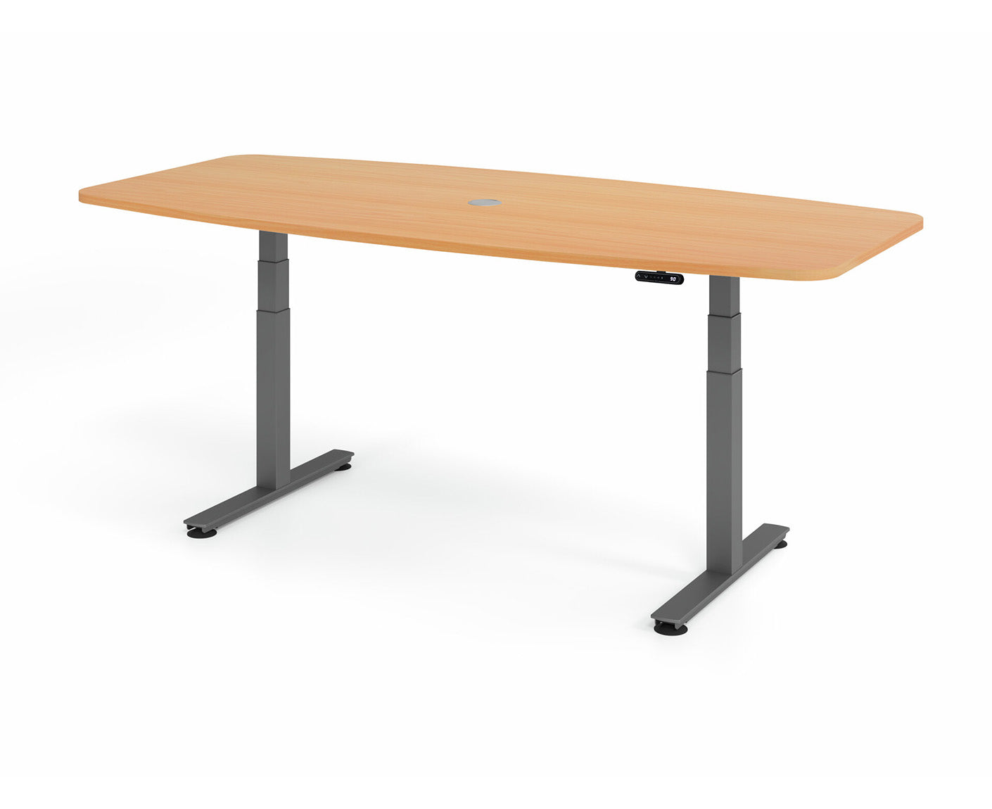 Konferenztisch Höhenverstellbar XDSM | 2-Motoren | 220 x 103 cm | elektrisch