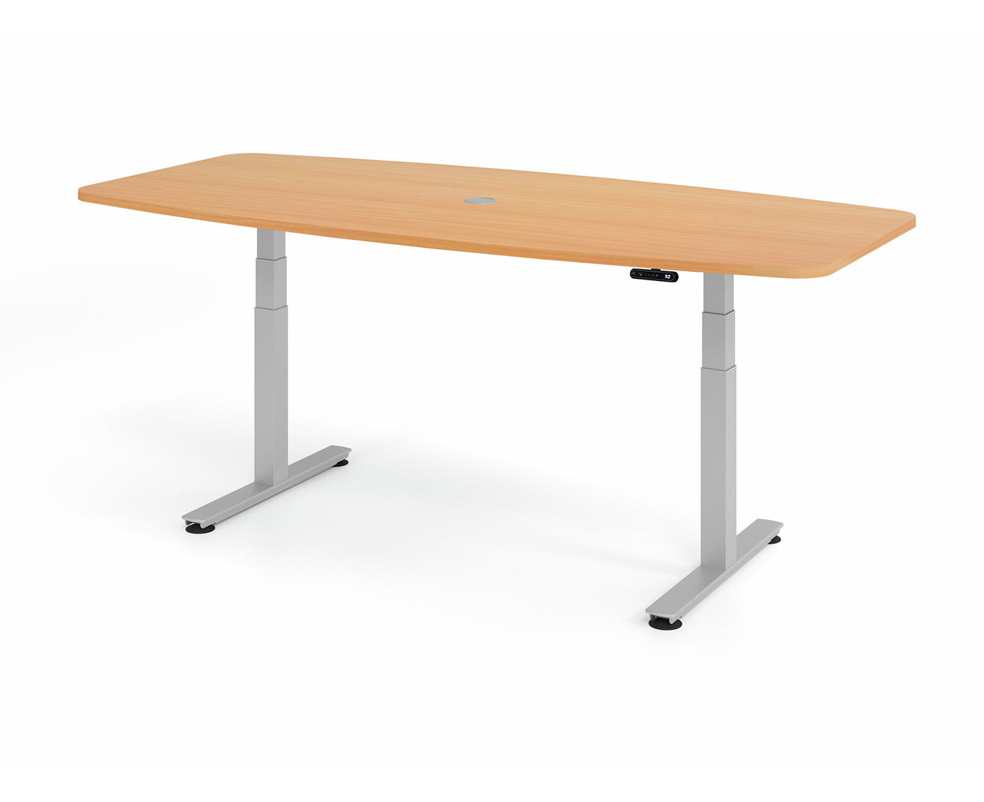 Konferenztisch Höhenverstellbar XDSM | 2-Motoren | 220 x 103 cm | elektrisch