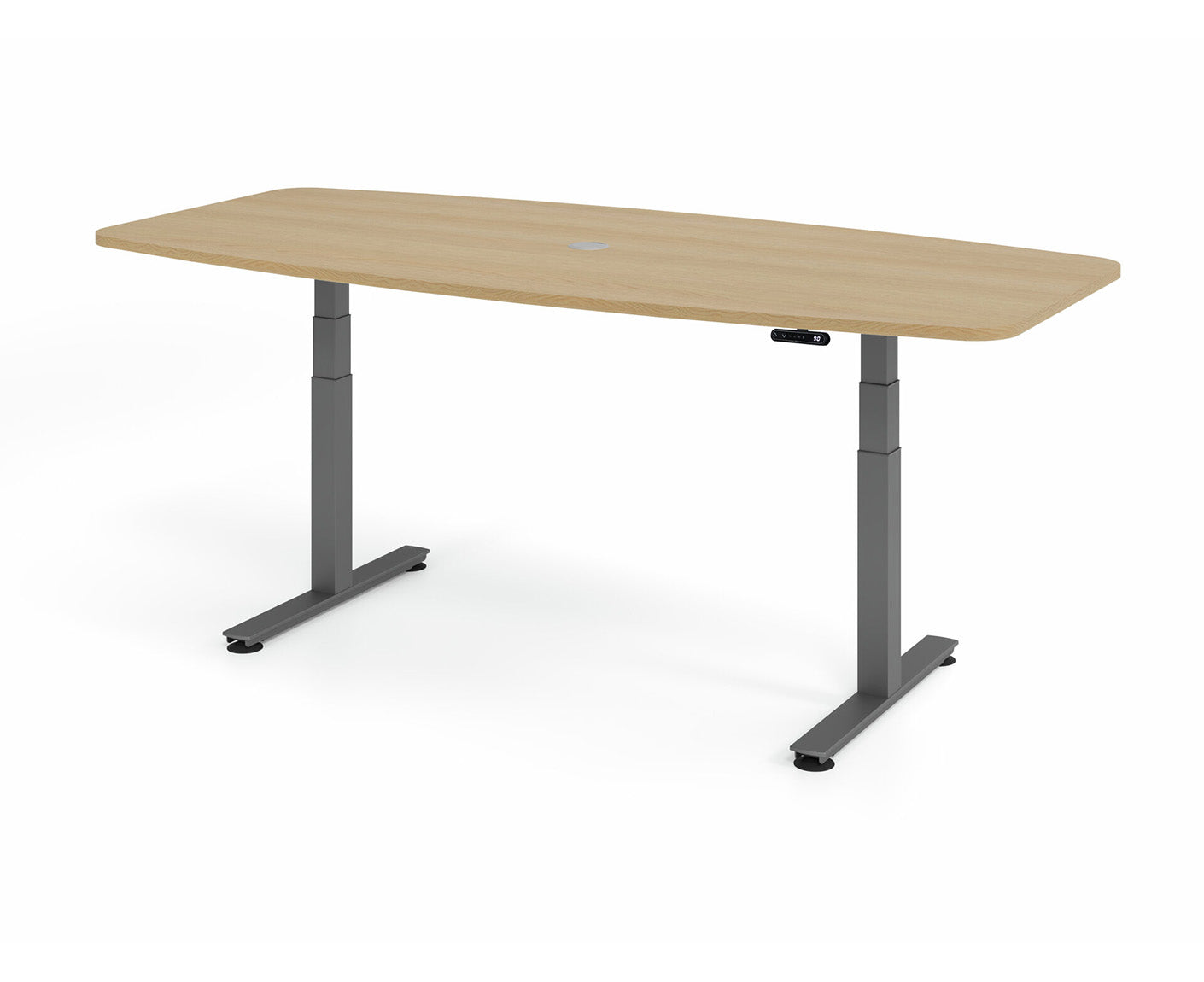 Konferenztisch Höhenverstellbar XDSM | 2-Motoren | 220 x 103 cm | elektrisch