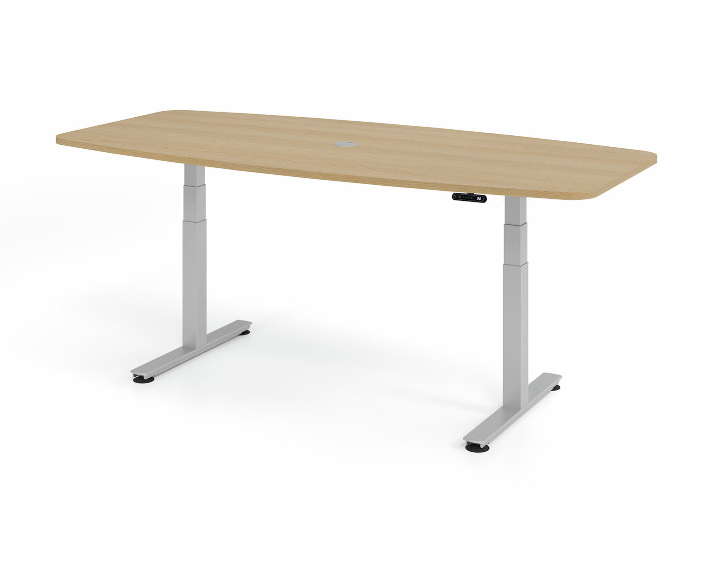 Konferenztisch Höhenverstellbar XDSM | 2-Motoren | 220 x 103 cm | elektrisch