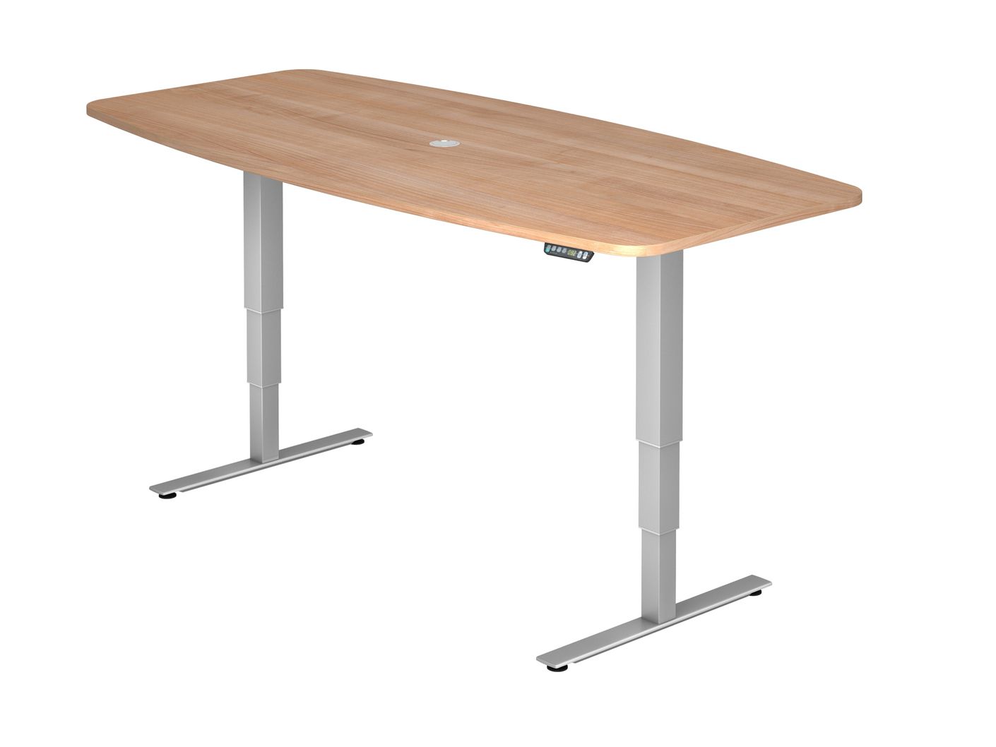 Konferenztisch Höhenverstellbar XDSM | 2-Motoren | 220 x 103 cm | elektrisch
