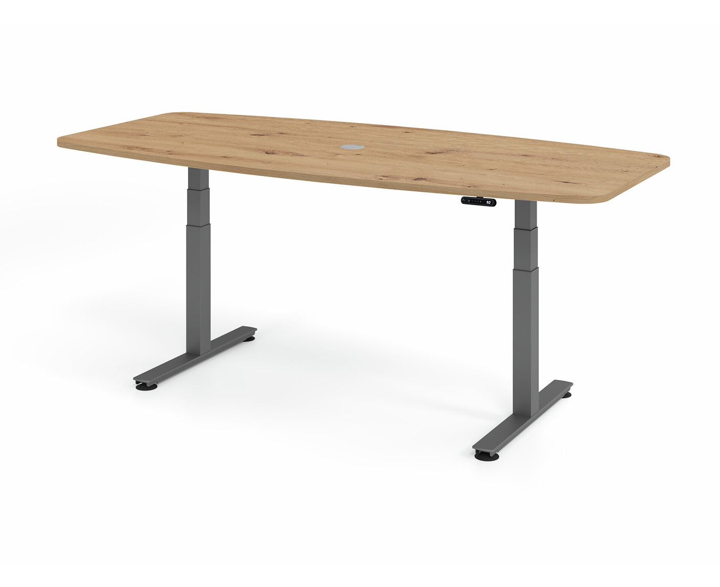 Konferenztisch Höhenverstellbar XDSM | 2-Motoren | 220 x 103 cm | elektrisch