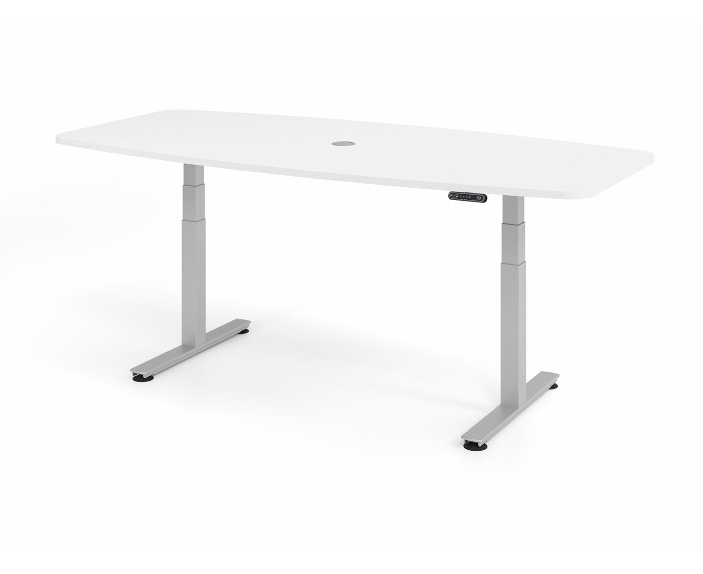 Konferenztisch Höhenverstellbar XDSM | 2-Motoren | 220 x 103 cm | elektrisch