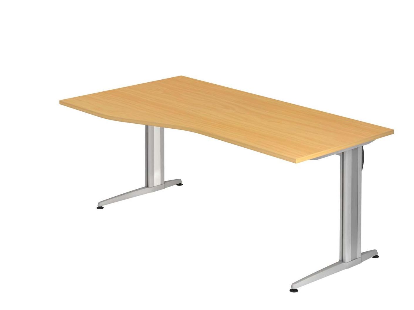 Xanten Two XS-Serie Schreibtisch, feste Höhe / C-Fuß Gestell / 80 - 180 cm