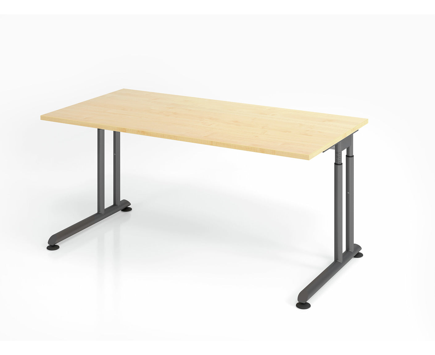 Schreibtisch Z-Serie | inkl. Kabelwanne | C-Fuß | höheneinstellbar
