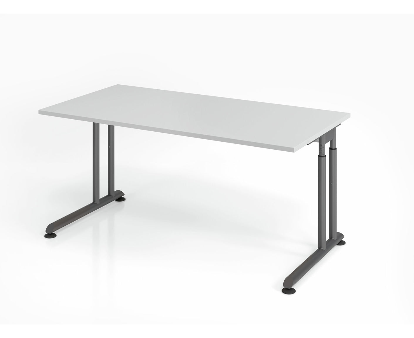 Schreibtisch Z-Serie | inkl. Kabelwanne | C-Fuß | höheneinstellbar
