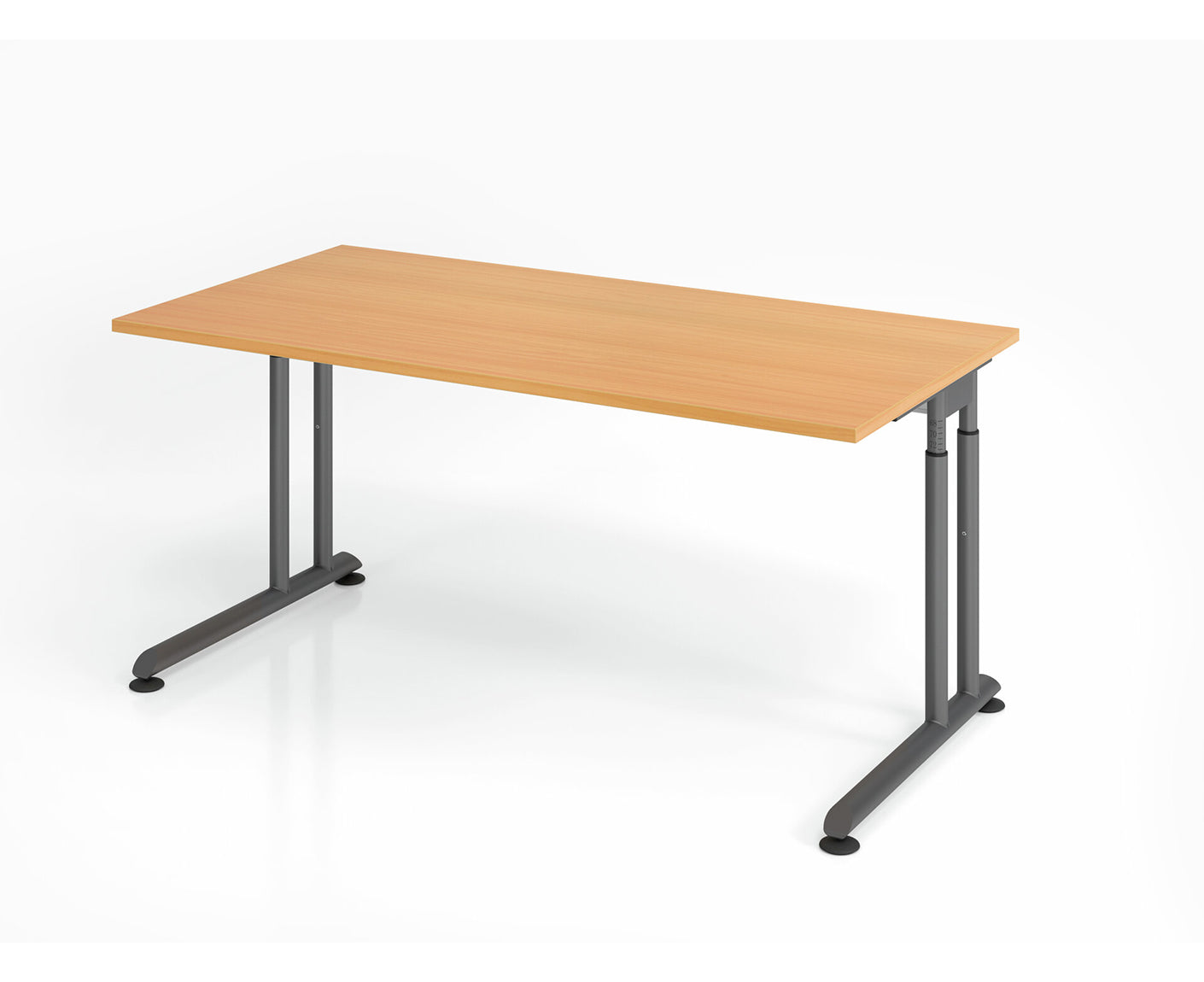Schreibtisch Z-Serie | inkl. Kabelwanne | C-Fuß | höheneinstellbar
