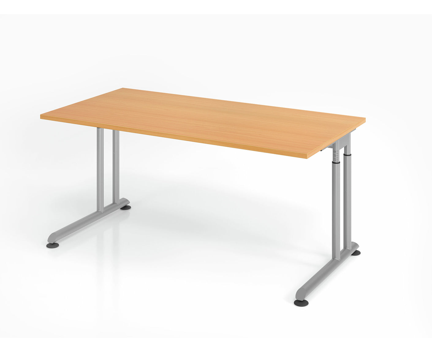 Schreibtisch Z-Serie | inkl. Kabelwanne | C-Fuß | höheneinstellbar
